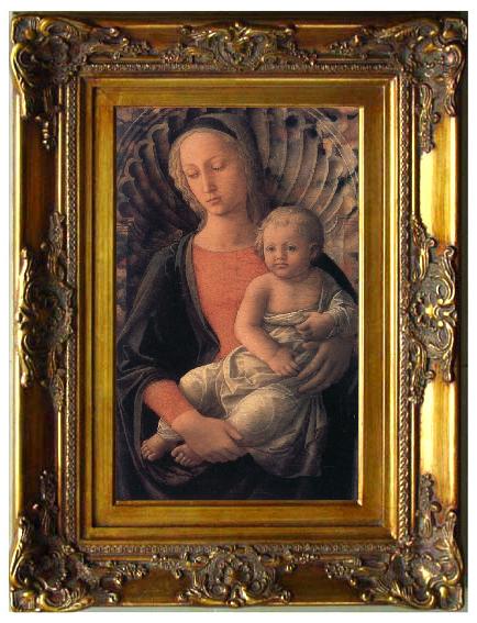 framed  Fra Filippo Lippi Madonna and Child, Ta056